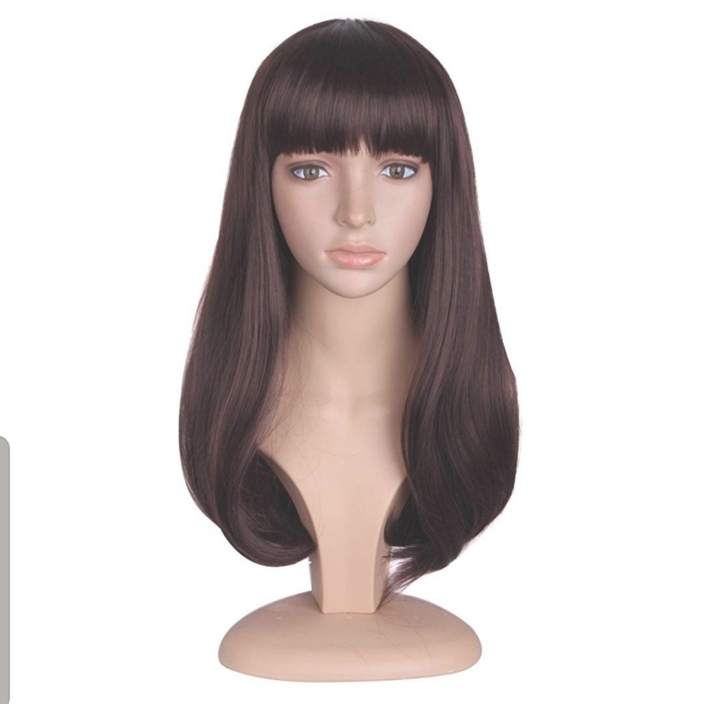 Brown wig.